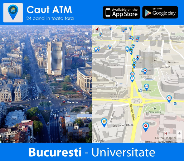 Aplicatia romaneasca pentru smartphone caut atm